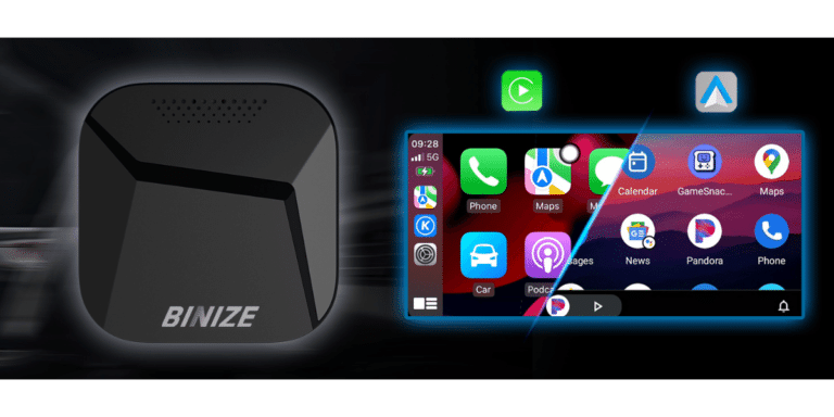 Binize Wireless Carplay Android Auto Multimedia Video Box G Cellular