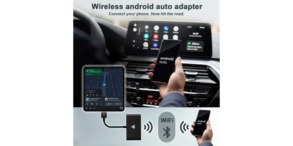 Android Auto Wireless Adapter Akcord A2A Dongle, fit for Cars and Stereo  Systems That Support Wired Android Auto, Plug & Play Connect wirelessly  Easy