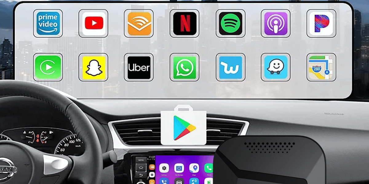 Binize Wireless CarPlay Android Auto Multimedia Video Box,4G Cellular ...