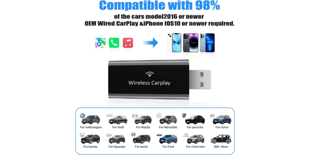 Kzlvn Wireless Carplay Adapter 2023 6