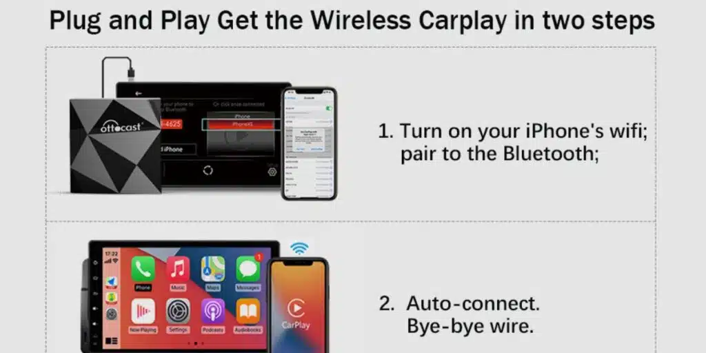 Ottocast U2-X Pro In-car CarPlay Wireless Adapter, Mobile Accessories