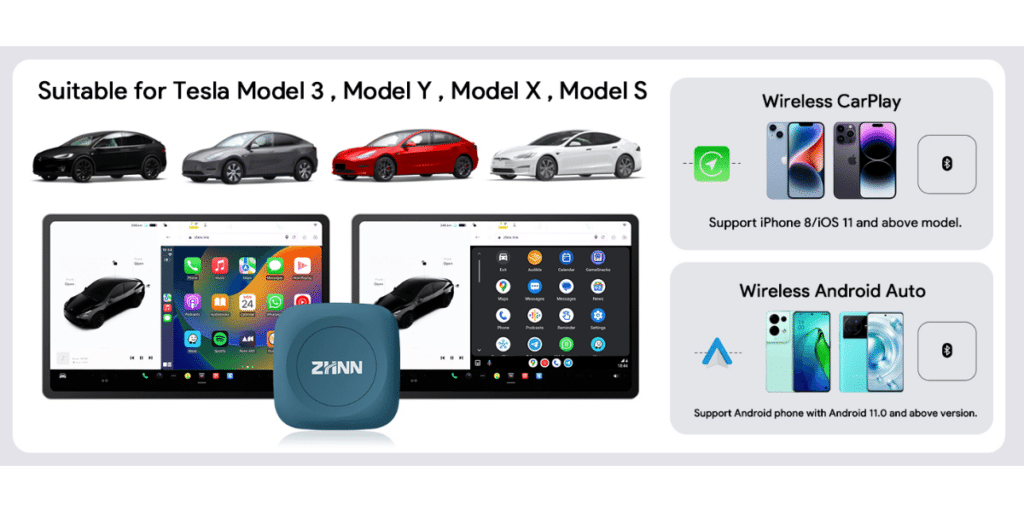 The Future Of In Car Connectivity Wireless Carplay Adapters For Tesla 6