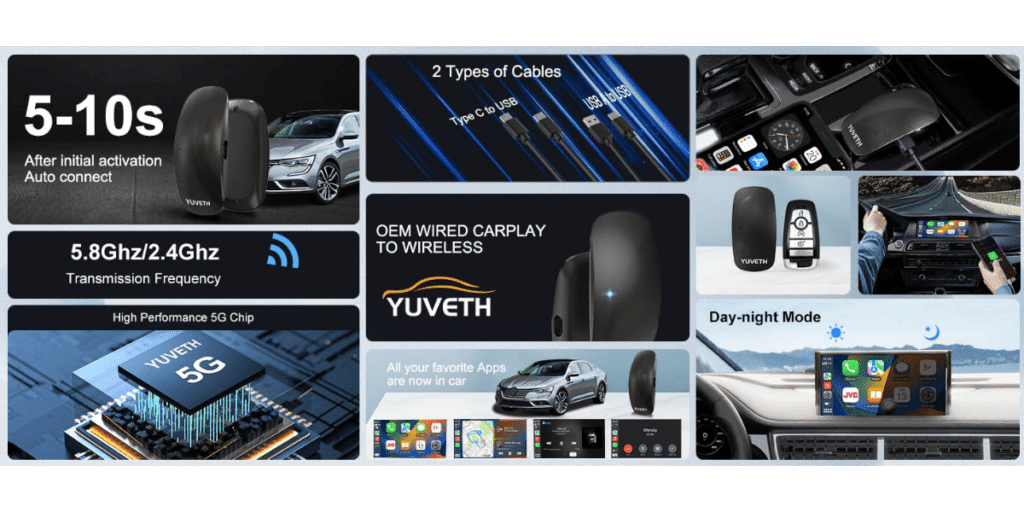 Top Rated Wireless Carplay Adapters For Multiple Phones 3