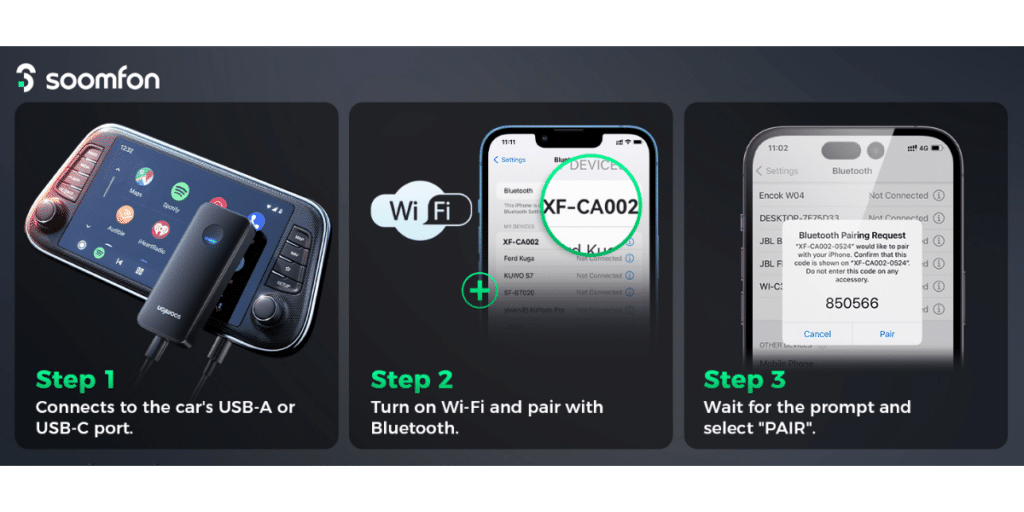 Top Wireless Carplay Adapters For Mitsubishi Outlander Owners 4