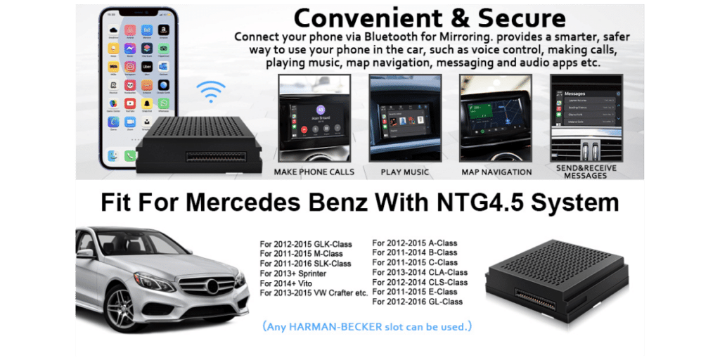 Transform Your Mercedes Mbux Into A Smart Car With Wireless Carplay Adapter 8