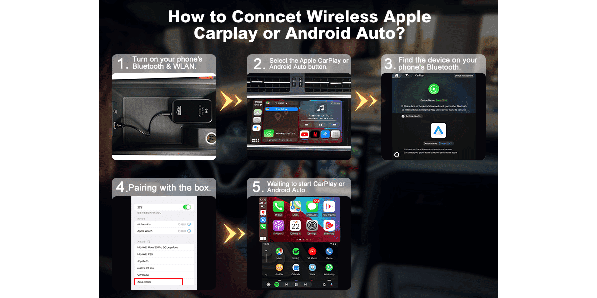 Mmb Wireless Carplay Adapter And Android Auto Magic Box 20 Carplay