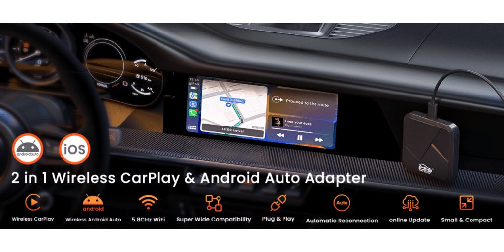 Wireless CarPlay Adapter For IPhone,2024 Wired To Wireless CarPlay ...