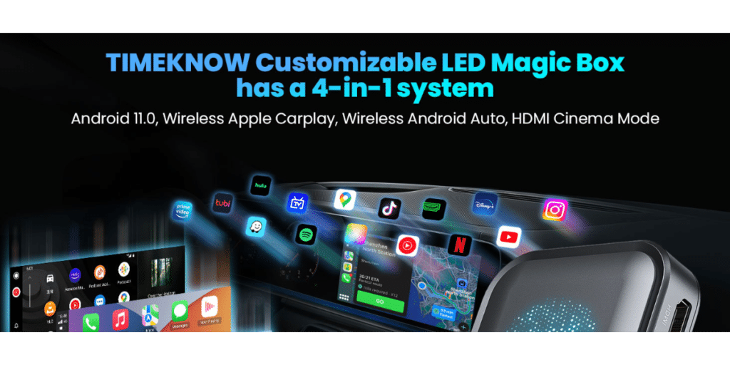Timeknow Wireless Carplay Magic Box Adapter 2