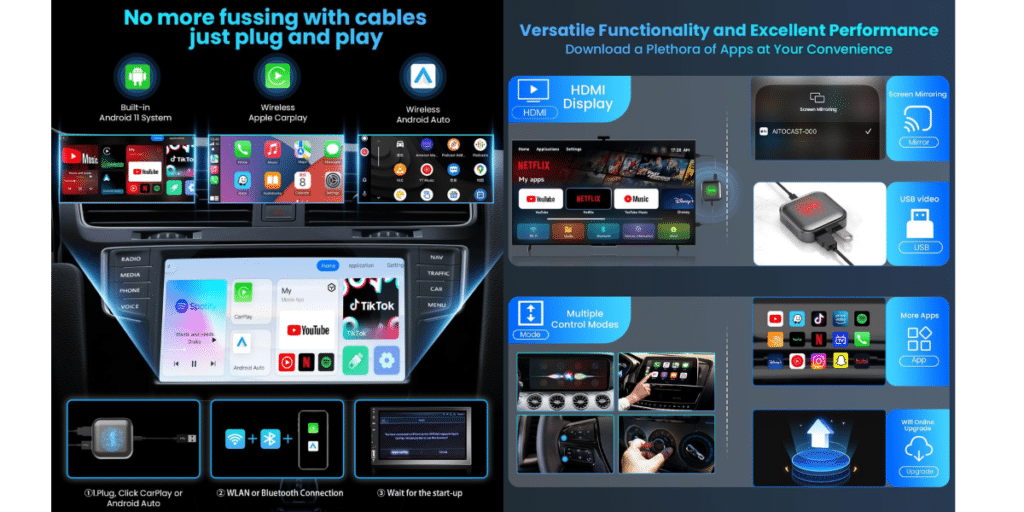 Timeknow Wireless Carplay Magic Box Adapter 7