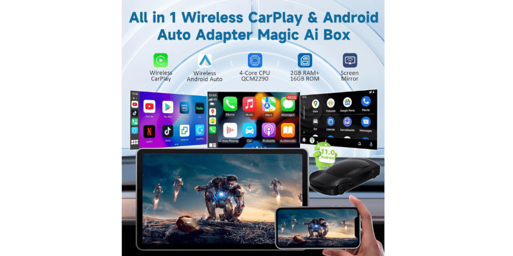 Minalook Wireless Carplay Android Auto Adapter 2