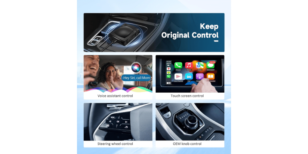 Minalook Wireless Carplay Android Auto Adapter 4