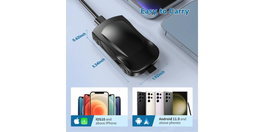 Minalook Wireless Carplay Android Auto Adapter 8