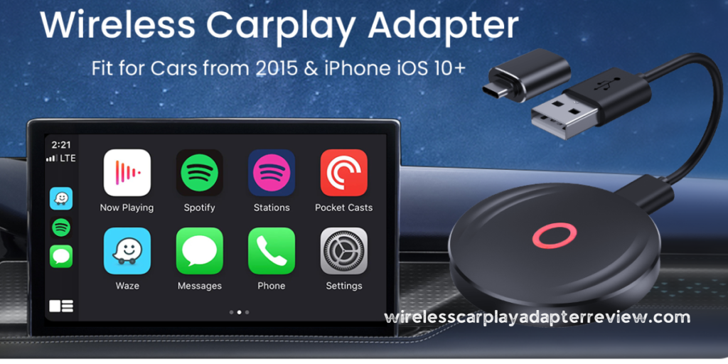 AINOYA Wireless CarPlay Adapter for Factory Wired CarPlay 2023 Upgrade ...