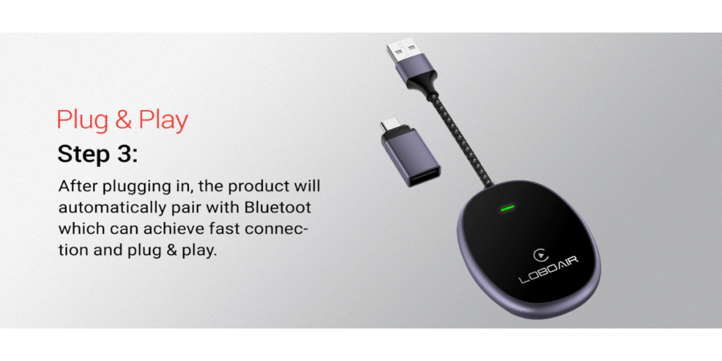 Loboair Wireless Carplay Adapter 4