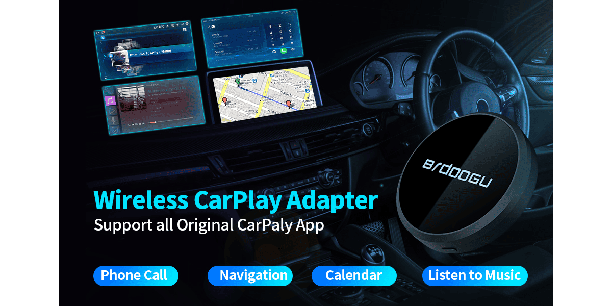 Brdoogu Carplay Wireless Adapter Compatible With Iphone Ios Wireless