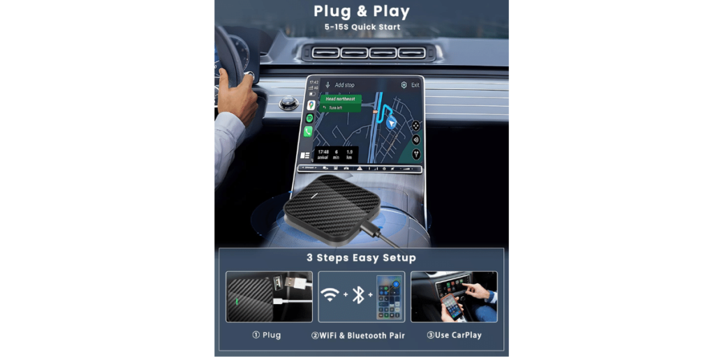 Roinvou Wireless Carplay Adapter 3