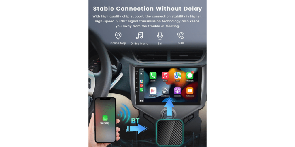 Roinvou Wireless Carplay Adapter 5