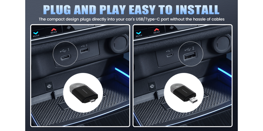 Amprime Android Auto Wireless Adapter 2