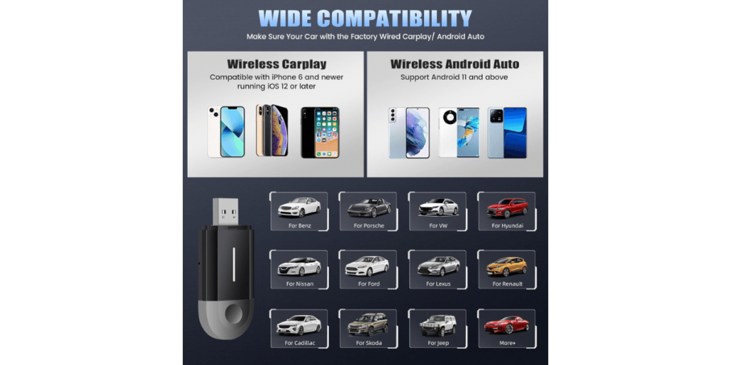 Amprime Android Auto Wireless Adapter 5