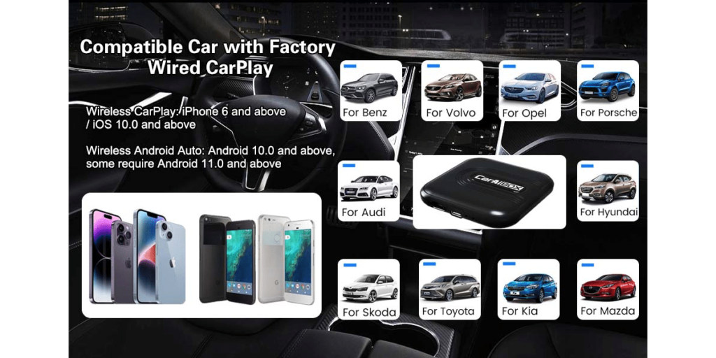 Bruynic Wireless Carplay Adapter For Iphone 4
