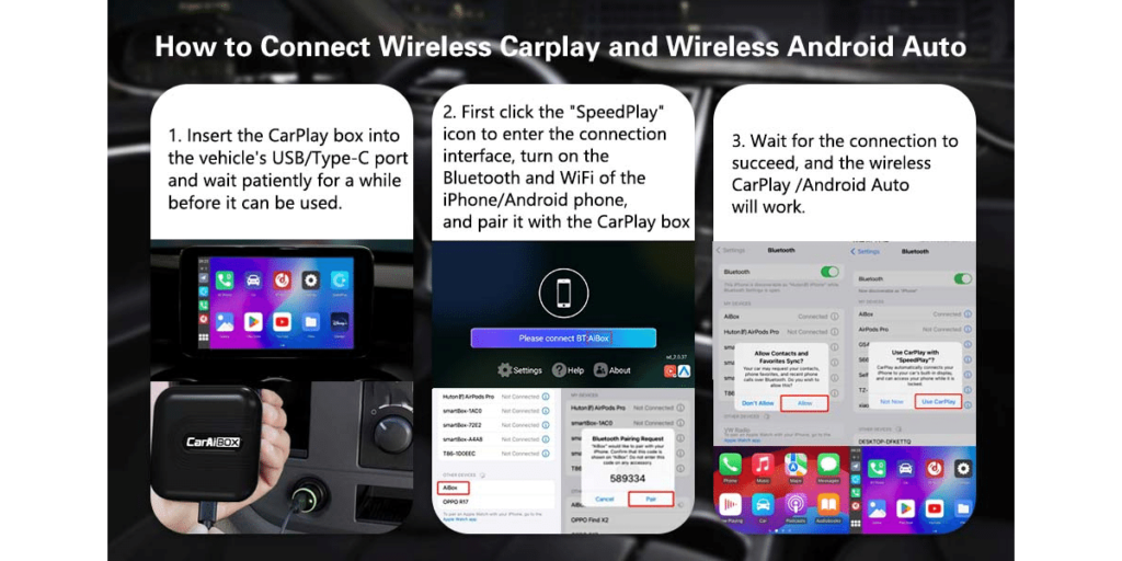 Bruynic Wireless Carplay Adapter For Iphone 5