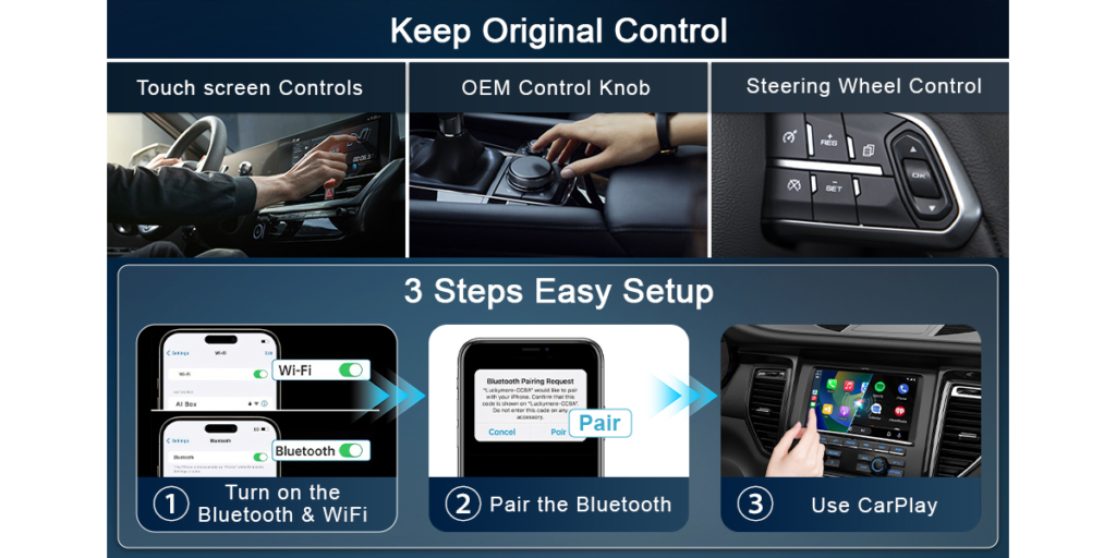Cruiolut Carplay Wireless Adapter 7