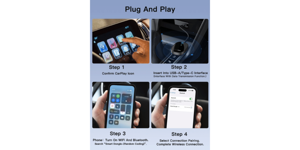 Essager Wireless Apple Carplay Adapter 3