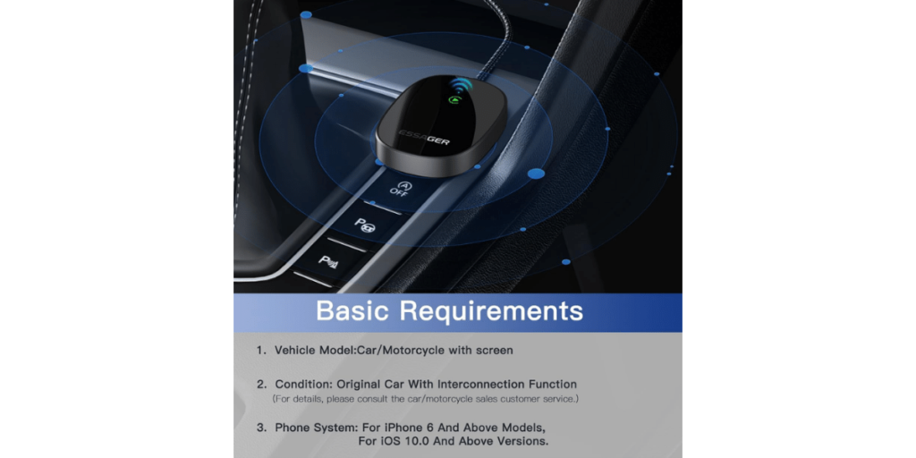 Essager Wireless Apple Carplay Adapter 4