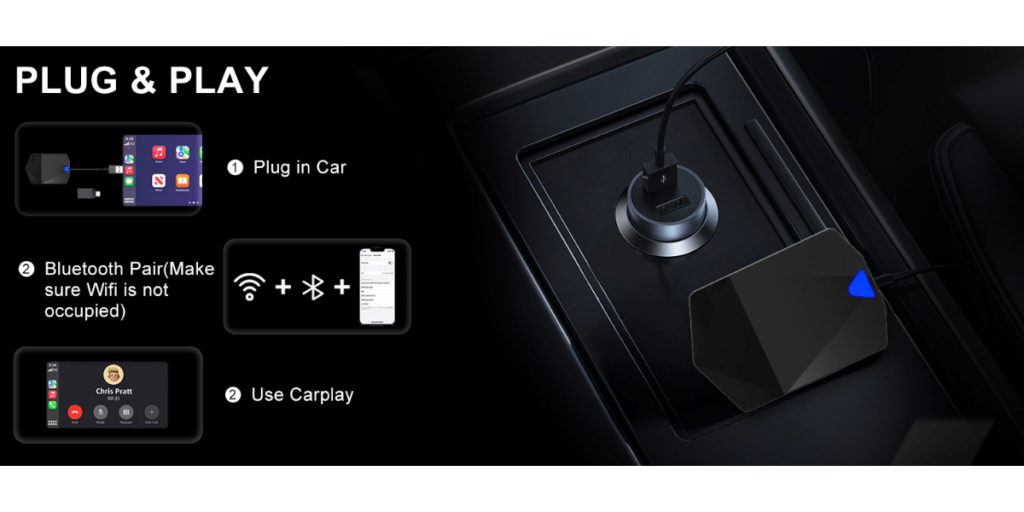 Fverey Wireless Carplay Adapter For Iphone 2