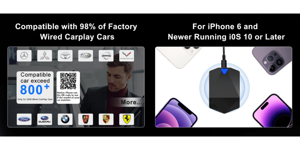 Fverey Wireless Carplay Adapter For Iphone 6