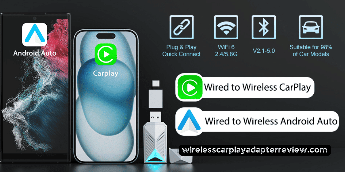 UTAKY 2 in 1 Wireless CarPlay Adapter: Why We Recommend It?