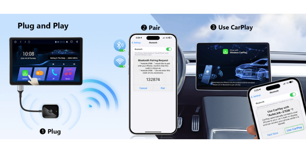 Jdg Wireless Carplay Adapter 3