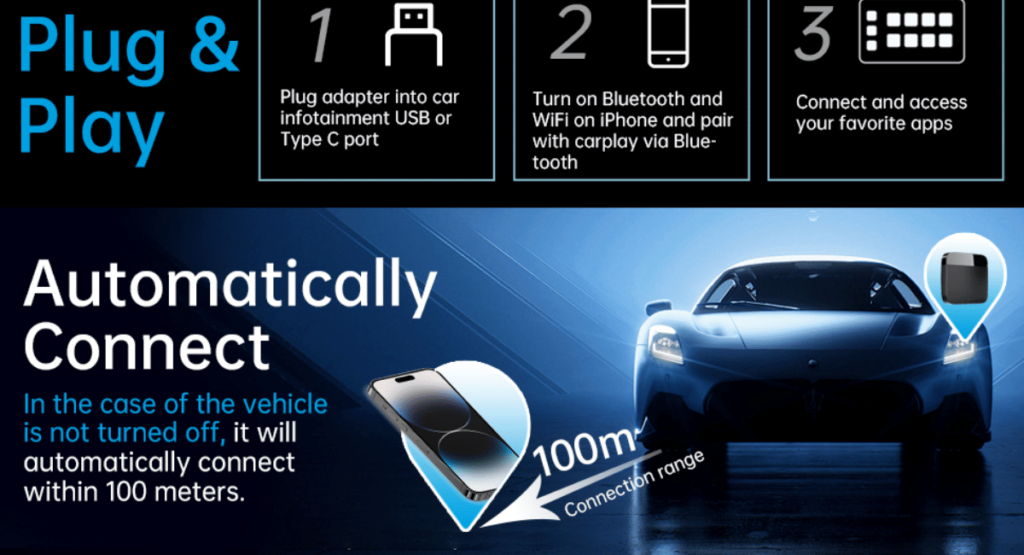 ZYGD Wireless carplay adapter