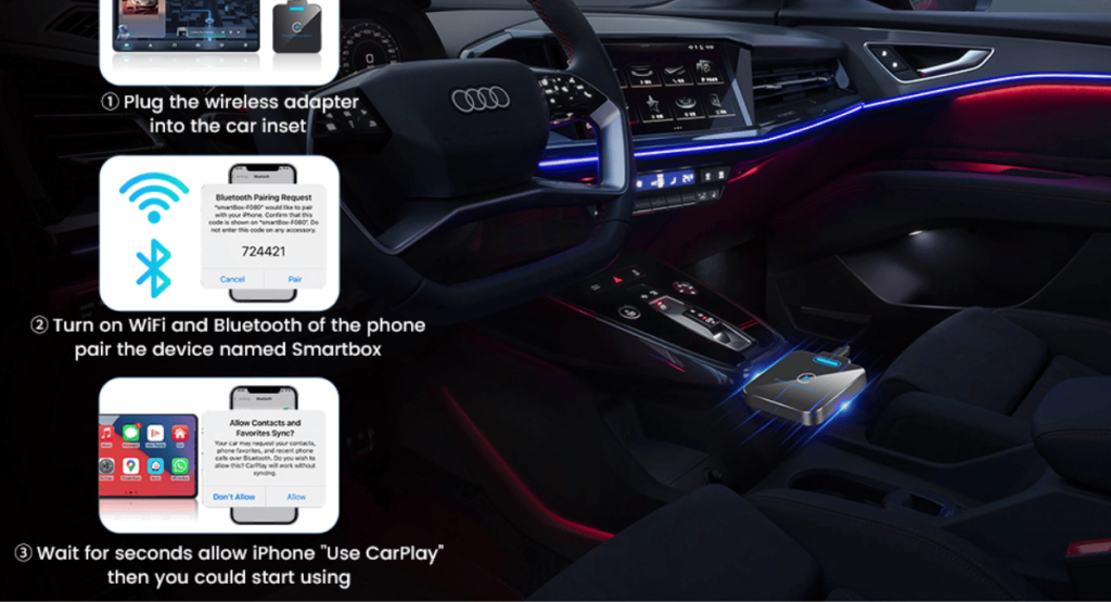 YOOKESEN wireless carplay adapter
