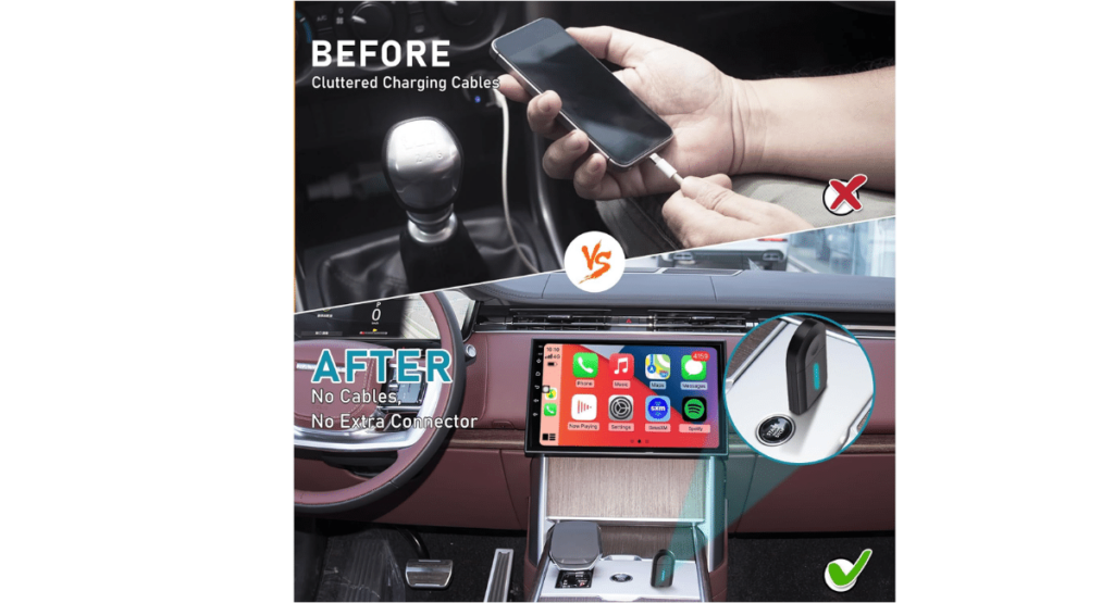 YAFCN wireless carplay adapter for iphone