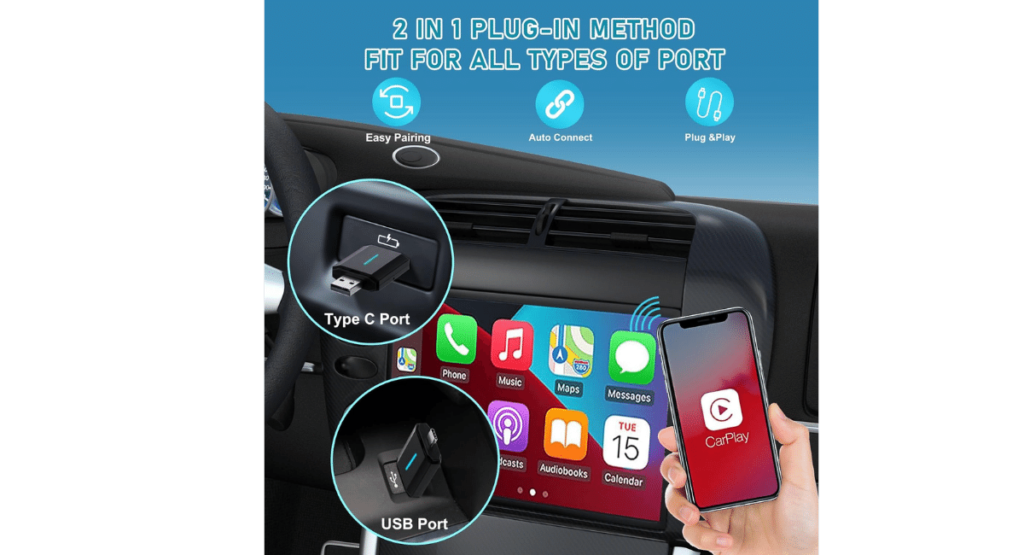 YAFCN wireless carplay adapter for iphone