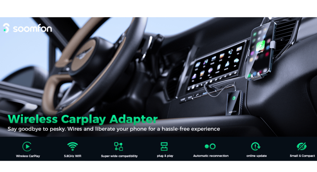 SOOMFON wireless carplay adapter