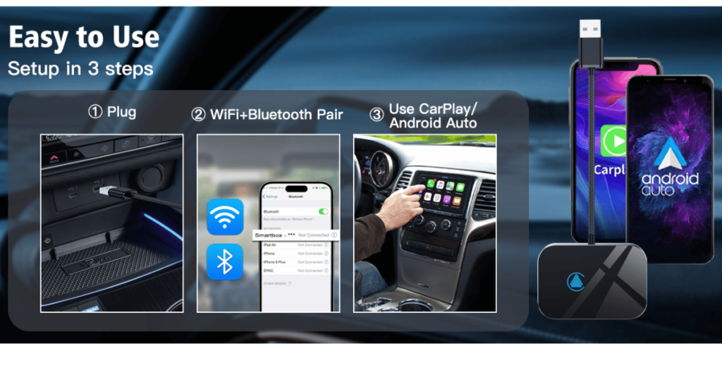 AXIDI 2-IN-1 wireless carplay adapter