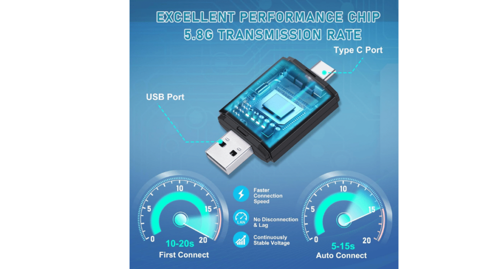 YAFCN wireless carplay adapter for iphone