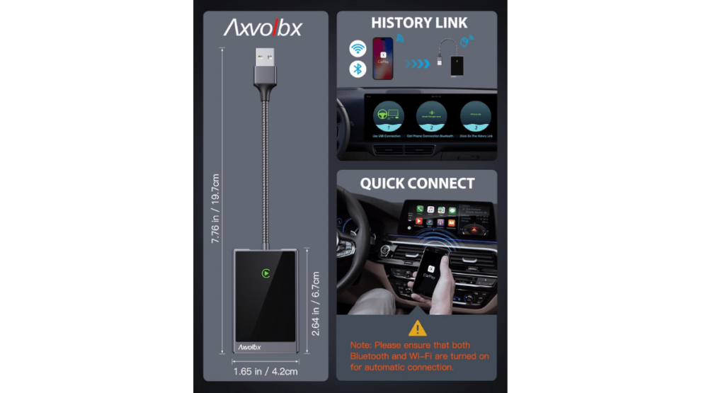AXVOIBX Wireless carplay adapter