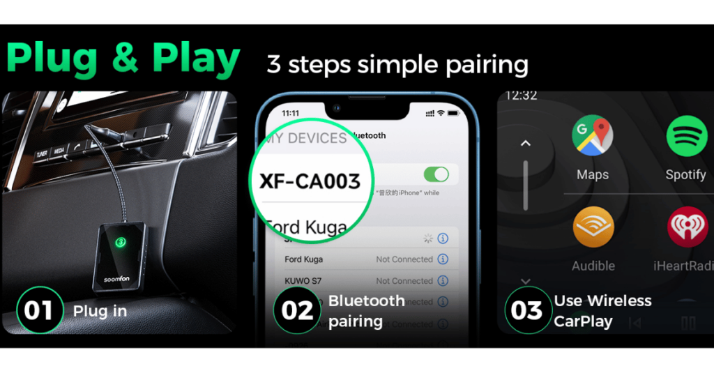 SOOMFON wireless carplay adapter