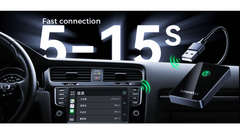 SOOMFON wireless carplay adapter