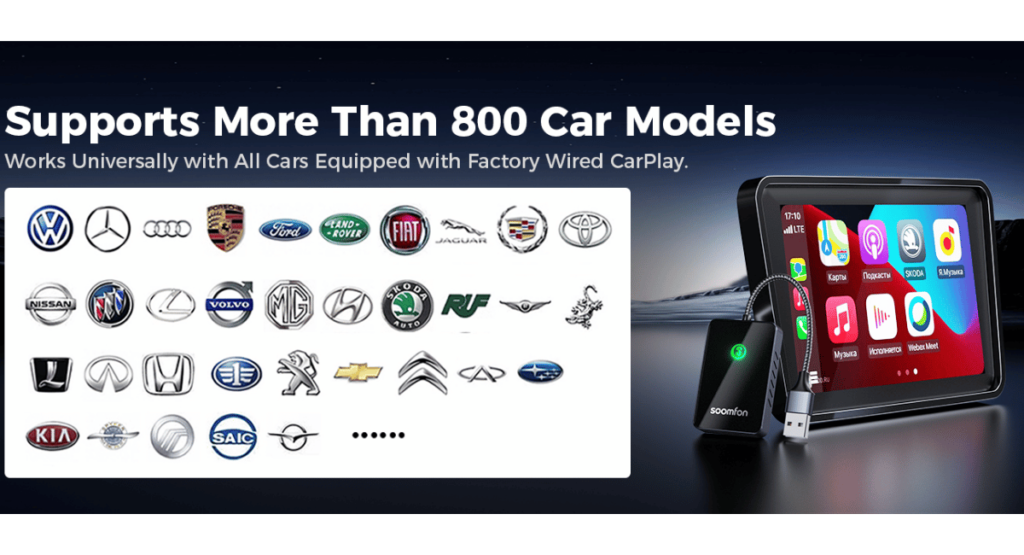 SOOMFON wireless carplay adapter