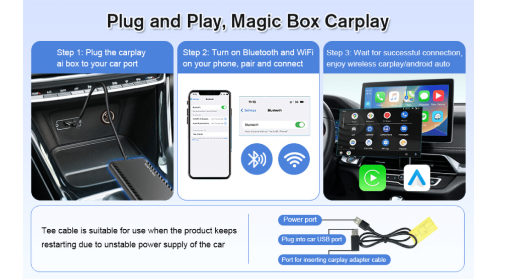 LLYYEE wireless carplay adapter