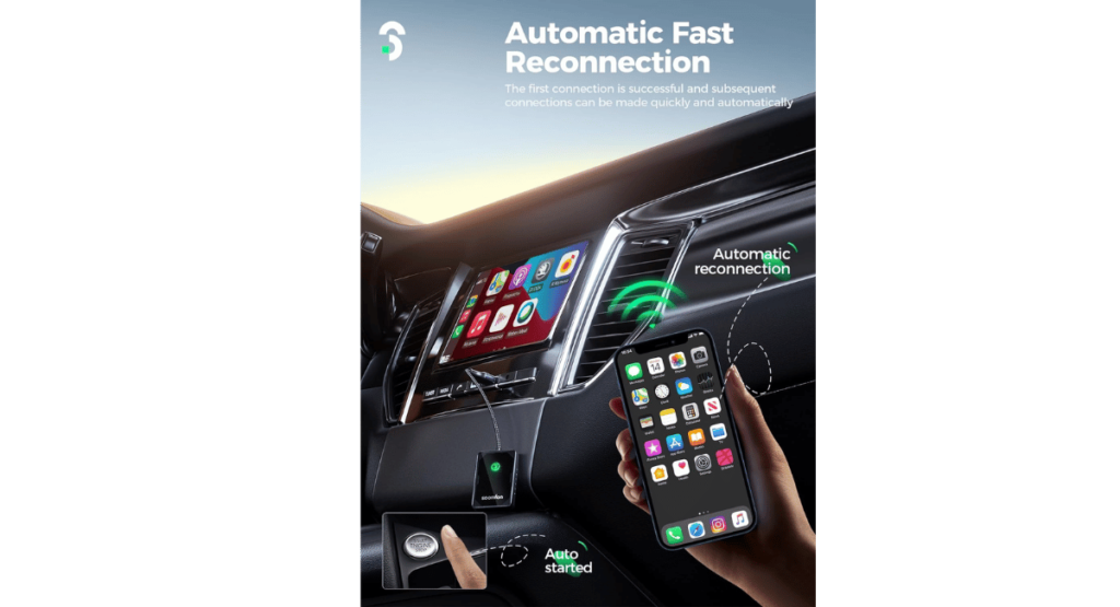 SOOMFON wireless carplay adapter