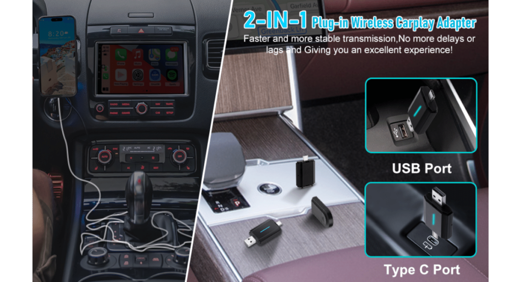 YAFCN wireless carplay adapter for iphone