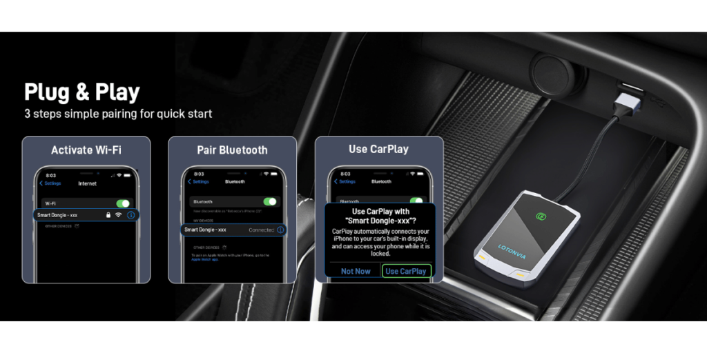 Bearway Wireless Carplay Adapter 3