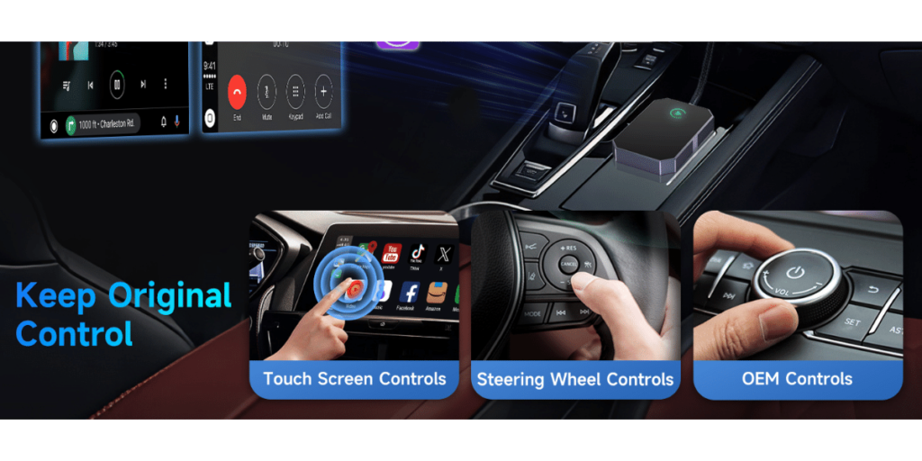 Homhow Wireless Carplay Adapter 3