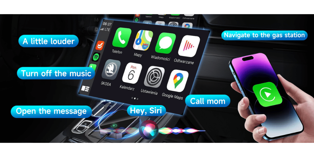 Homhow Wireless Carplay Adapter 4