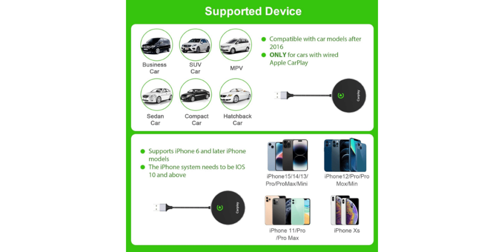 Qoosea Wireless Carplay Adapter 6